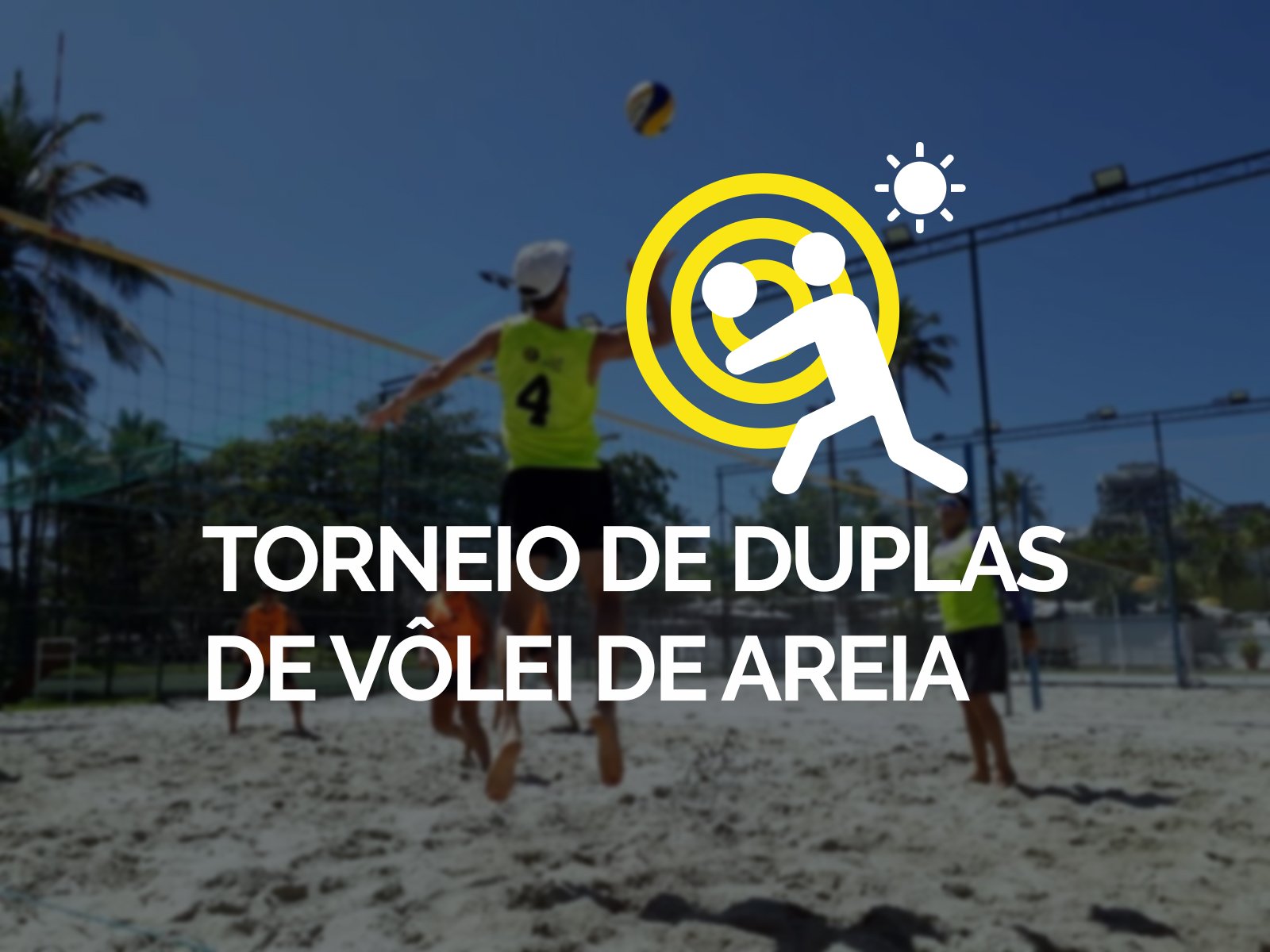 Vôlei de areia torneio de duplas mistas será neste domingo Clube dos